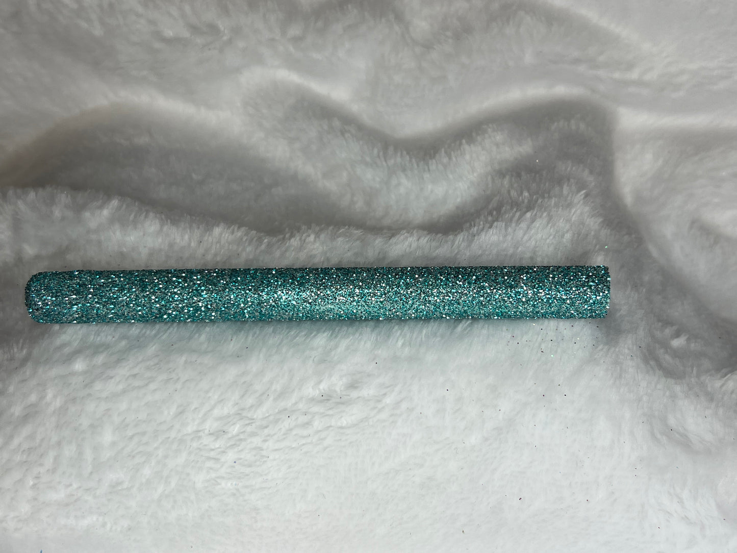 Silver Peacock Glittered Ink Pen