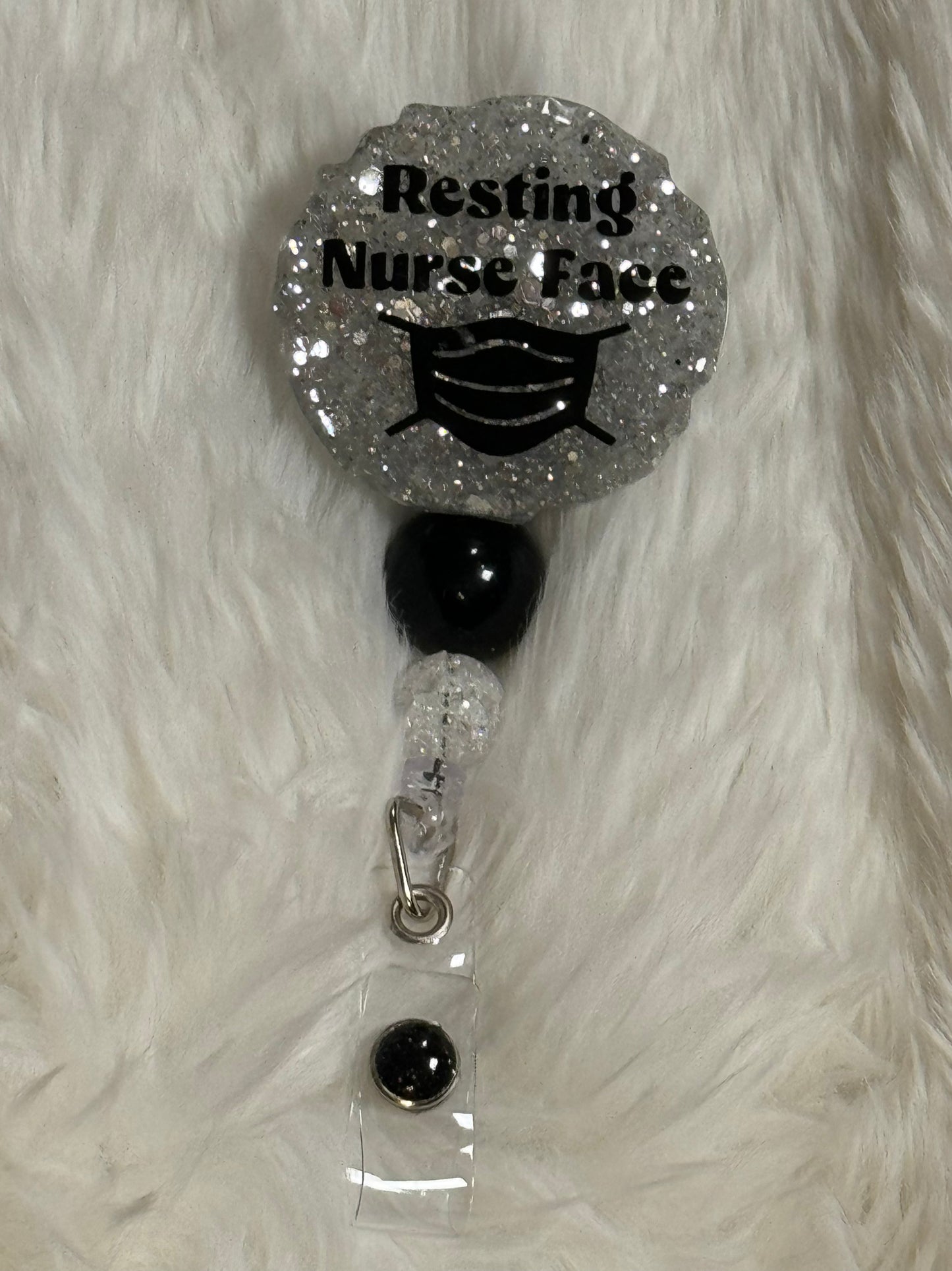 Badge Reel - Resting Nurse Face